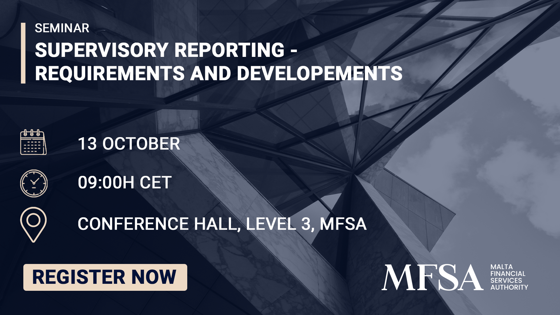 Seminar On Supervisory Reporting Requirements And Developments Mfsa Seminar On Supervisory Reporting Requirements And Developments Mfsa