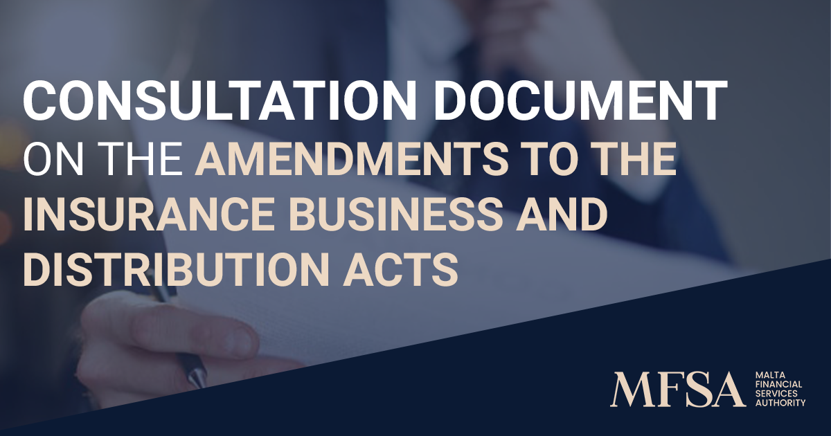 Consultation Document on the Amendments to the Insurance Business Act