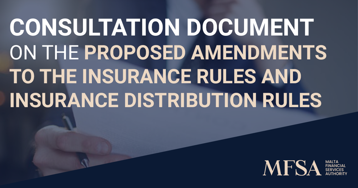 Consultation Document on the Proposed Amendments to the Insurance Rules