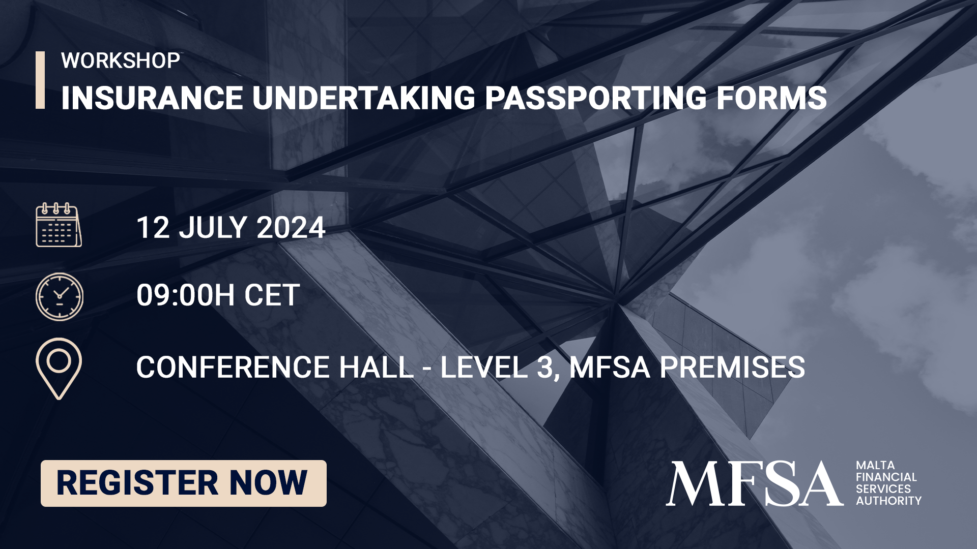 Insurance Undertaking Passporting Forms Workshop - MFSA