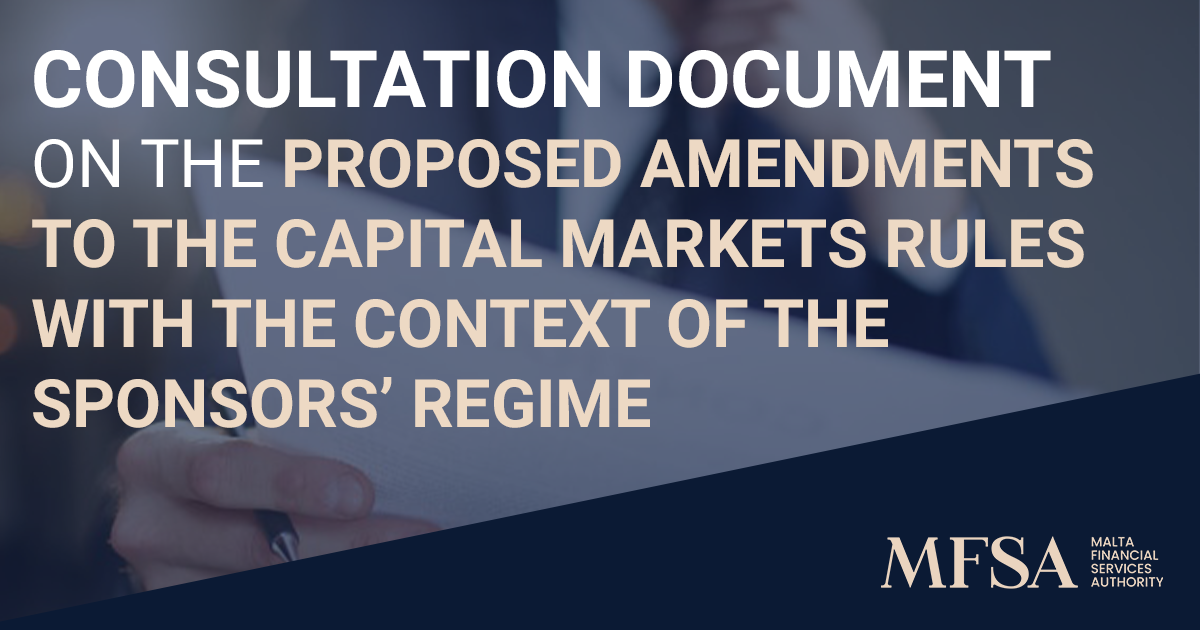 Consultation on the Proposed Amendments to the Capital Markets Rules ...