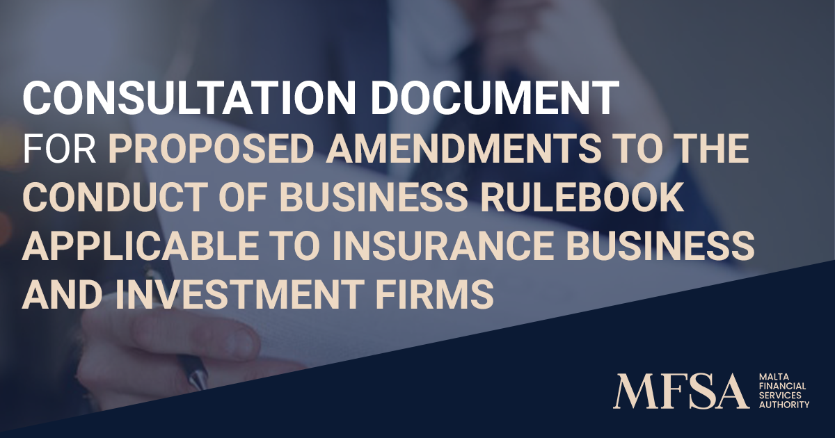 Consultation Document for Proposed Amendments to the Conduct of ...